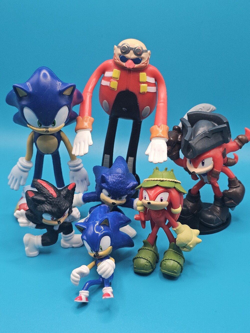 Sonic the Hedgehog 7-Piece Action Figure Lot - Dr. Eggman Shadow Prime